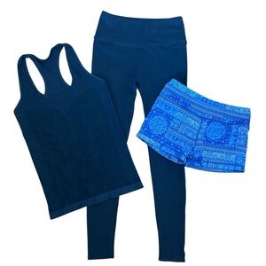Activewear 3pc Set - Shorts, Leggings and Tank